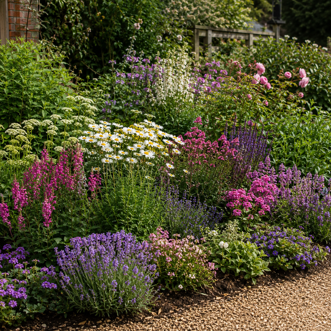 Easy Cottage Garden Border Collection – 12 Established 9cm Plants