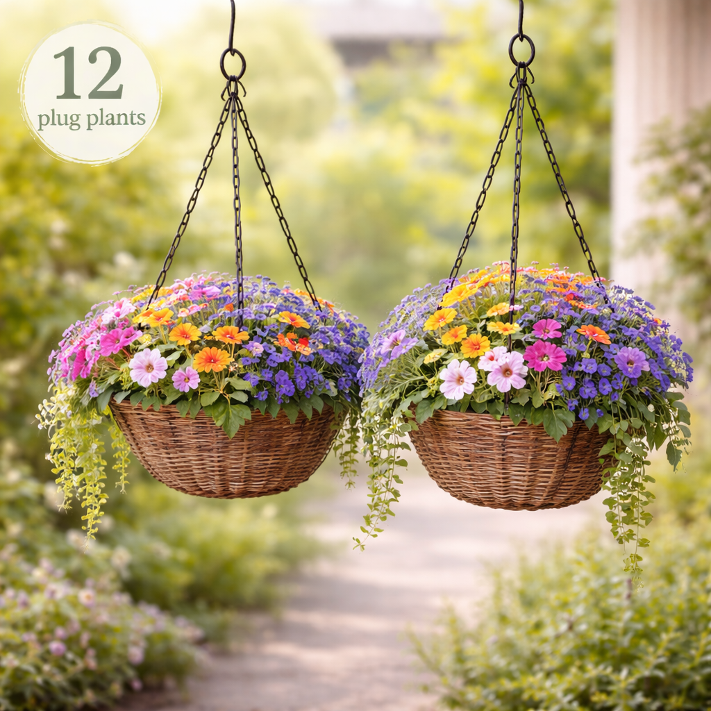 Small Hanging Basket Plug Pack (2 Baskets | 25–30cm)