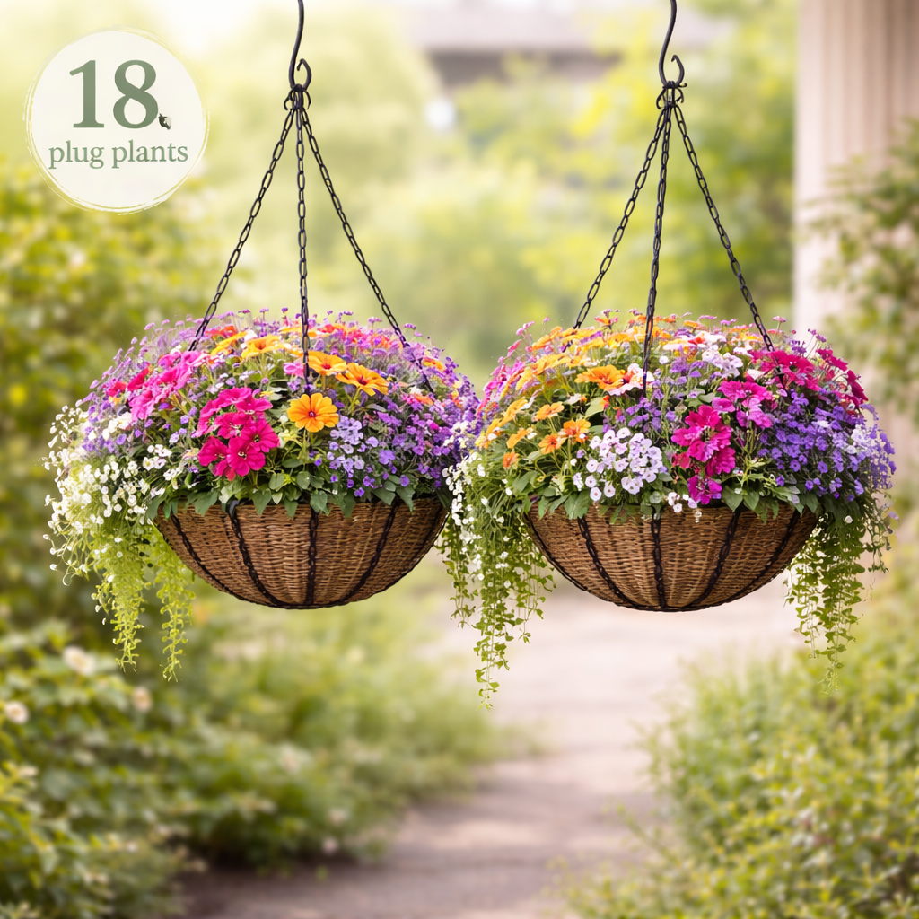 Medium Hanging Basket Plug Pack (2 Baskets | 30–35cm)