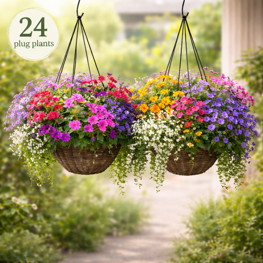 Large Hanging Basket Plug Pack (2 Baskets | 40cm+)